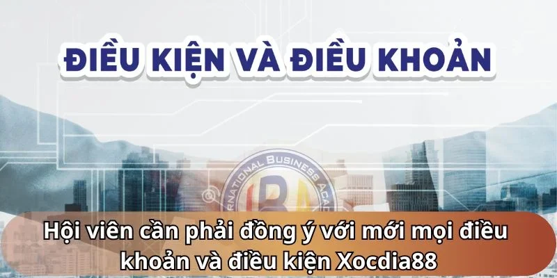Hội viên cần phải đồng với mới mọi điều khoản và điều kiện Xocdia88